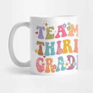 Team Third Grade Groovy Back to School Gifts Teacher Student Mug